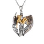 "Redemption" Wings Design Sterling Silver Necklace - 图片 5