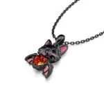 Hug Me "Halloween Fun" Adorable Bat Sterling Silver Necklace - 图片 5