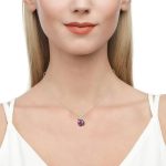Hug Me "Little Monster" Heart Cut Sterling Silver Necklace - 图片 2