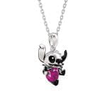 Hug Me "Little Monster" Heart Cut Sterling Silver Necklace - 图片 5
