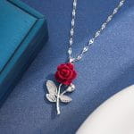 "Witch On Broom" Sterling Silver Necklace - 图片 15