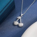 "Witch On Broom" Sterling Silver Necklace - 图片 19