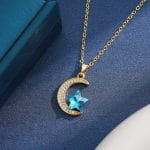 "Witch On Broom" Sterling Silver Necklace - 图片 20