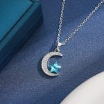 "Witch On Broom" Sterling Silver Necklace - 图片 21