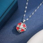 "Witch On Broom" Sterling Silver Necklace - 图片 25