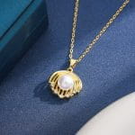 "Witch On Broom" Sterling Silver Necklace - 图片 26