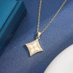 "Witch On Broom" Sterling Silver Necklace - 图片 34