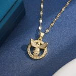 "Witch On Broom" Sterling Silver Necklace - 图片 46