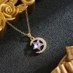 "Witch On Broom" Sterling Silver Necklace - 图片 52