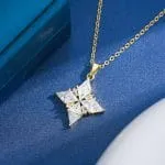 "Witch On Broom" Sterling Silver Necklace - 图片 62