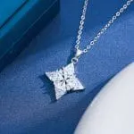 "Witch On Broom" Sterling Silver Necklace - 图片 63