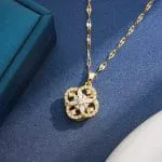 "Witch On Broom" Sterling Silver Necklace - 图片 72