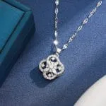 "Witch On Broom" Sterling Silver Necklace - 图片 73