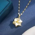 "Witch On Broom" Sterling Silver Necklace - 图片 76