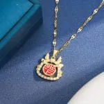 "Witch On Broom" Sterling Silver Necklace - 图片 78