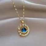 "Witch On Broom" Sterling Silver Necklace - 图片 82