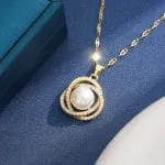 "Witch On Broom" Sterling Silver Necklace - 图片 86