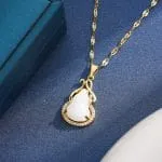 "Witch On Broom" Sterling Silver Necklace - 图片 88