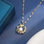 "Witch On Broom" Sterling Silver Necklace - 图片 90