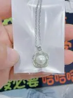 "Witch On Broom" Sterling Silver Necklace - 图片 97