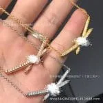 Knot Design Sterling Silver Necklace