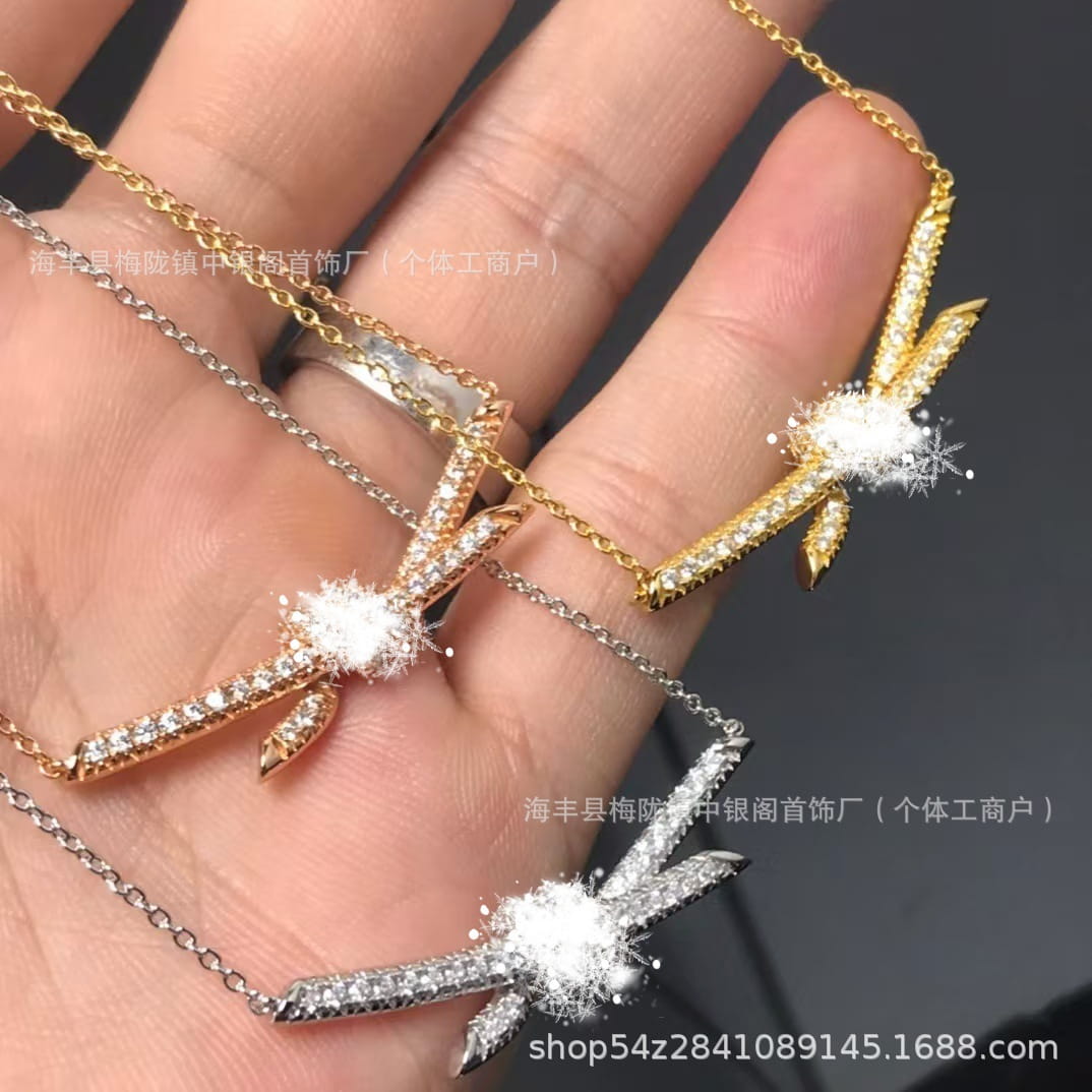g_4972_0.jpg Knot Design Sterling Silver Necklace - 图片 1