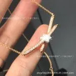 Knot Design Sterling Silver Necklace - 图片 4