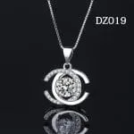 Halo Pear Cut Sterling Silver Necklace - 图片 21