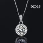 Halo Pear Cut Sterling Silver Necklace - 图片 27