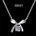 Halo Pear Cut Sterling Silver Necklace - 图片 29