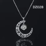 Halo Pear Cut Sterling Silver Necklace - 图片 30