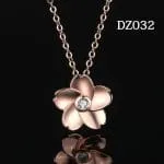 Halo Pear Cut Sterling Silver Necklace - 图片 33