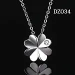 Halo Pear Cut Sterling Silver Necklace - 图片 35