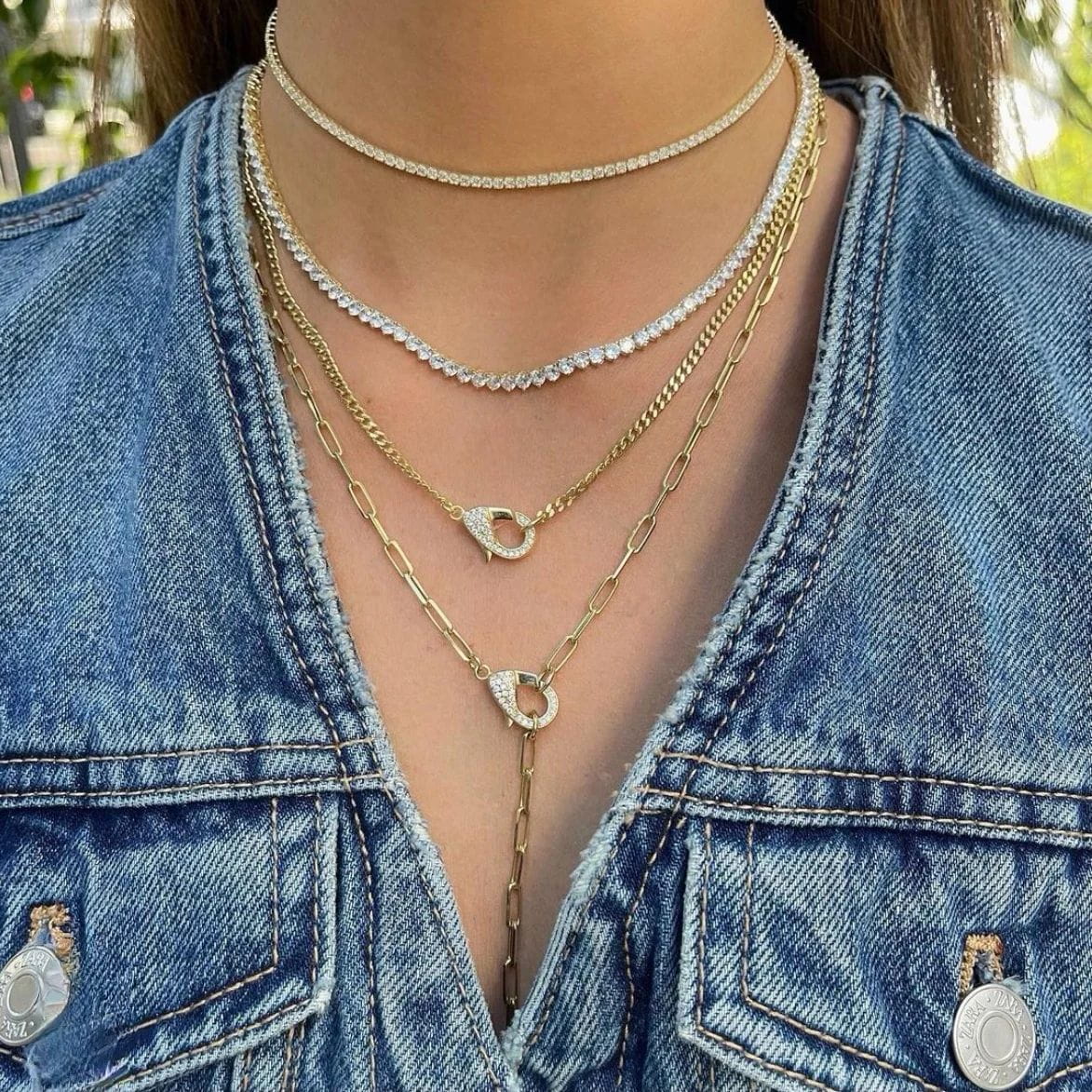 g_5002_0.jpg "We Found Love" Sterling Silver Layered Necklace - 图片 1