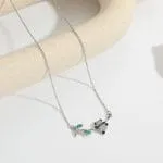 Cartoon Tree Man Sterling Silver Dangle Necklace - 图片 3