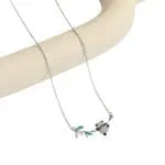 Cartoon Tree Man Sterling Silver Dangle Necklace - 图片 4