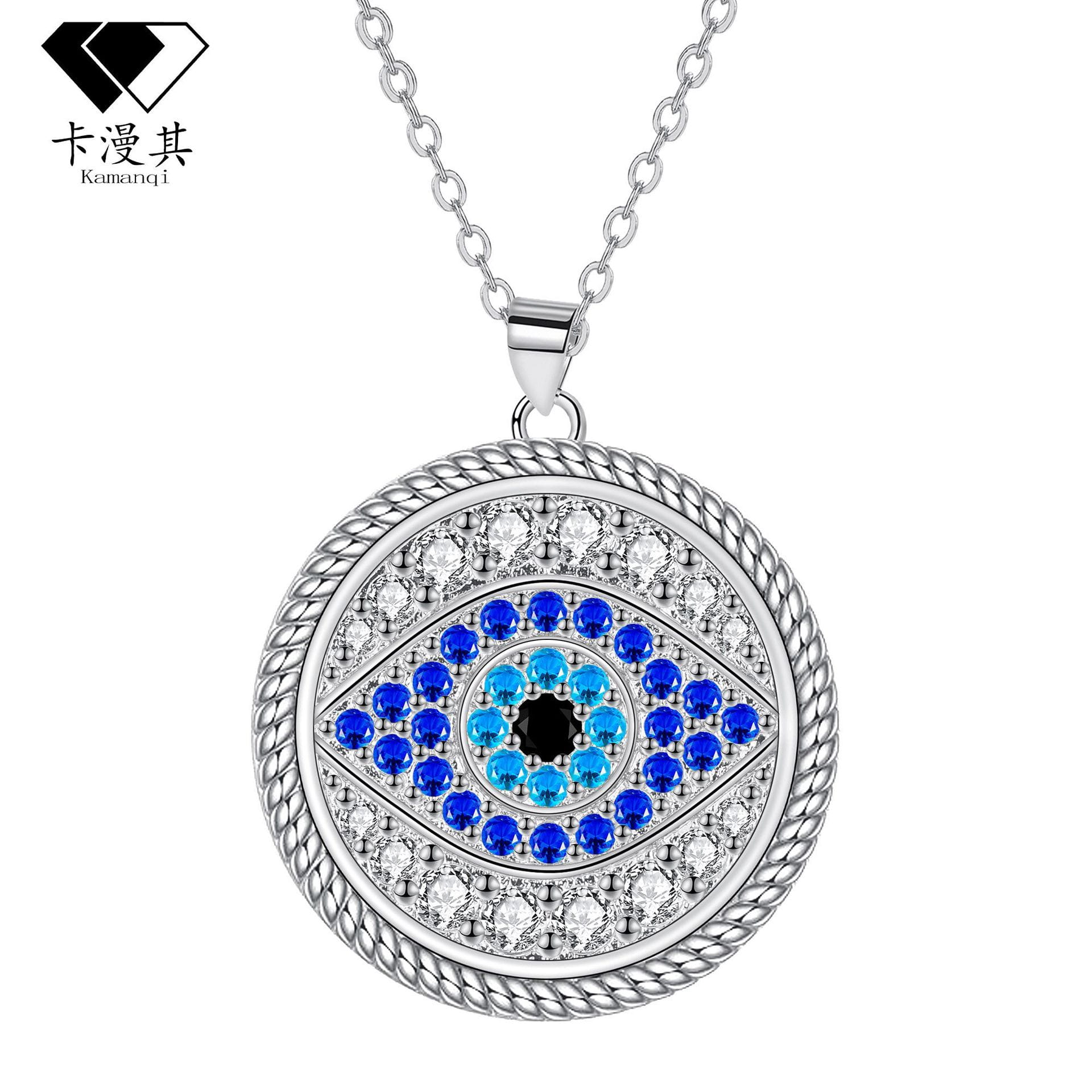 g_5016_0.jpg "Devil Eye" Sterling Silver Necklace - 图片 1