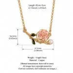 Dreamy Garden Butterfly Loves Flower Phalaenopsis Orchid Sterling Silver Necklace - 图片 11
