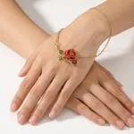 Dreamy Garden Butterfly Loves Flower Phalaenopsis Orchid Sterling Silver Necklace - 图片 4