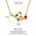 Dreamy Garden Butterfly Loves Flower Phalaenopsis Orchid Sterling Silver Necklace - 图片 6