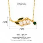 Dreamy Garden Butterfly Loves Flower Phalaenopsis Orchid Sterling Silver Necklace - 图片 10