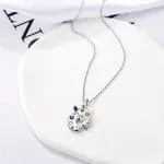 "Art And Life" Paintbrush&Palette Sterling Silver Necklace - 图片 2