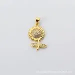 "Blooming Sunflower" Sterling Silver Necklace - 图片 17