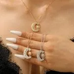 "Moon & Sun" Celtic Sterling Silver Necklace - 图片 2