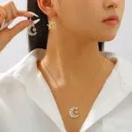 "Moon & Sun" Celtic Sterling Silver Necklace - 图片 15