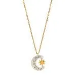 "Moon & Sun" Celtic Sterling Silver Necklace - 图片 5