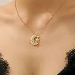 "Moon & Sun" Celtic Sterling Silver Necklace - 图片 6
