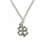 "Four Leaf Clover" Sterling Silver Necklace - 图片 2