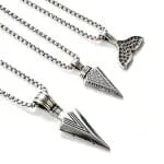 Arrow Symbol Stainless Steel Men's Necklace - 图片 2