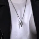 Arrow Symbol Stainless Steel Men's Necklace - 图片 4